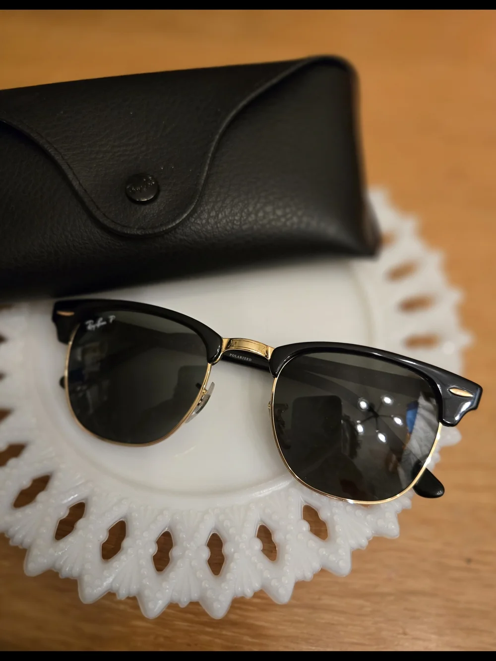 Ray-Ban Clubmaster Men's Black/Gold Sunglasses